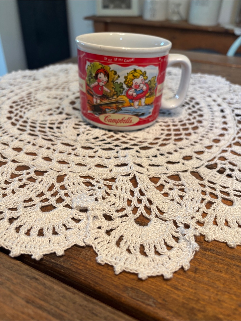 1998 Campbell's Vintage Kids Red Ceramic Mug